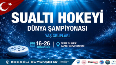 Kocaeli Büyükşehir Belediyesi’nin ev sahipliğinde düzenlenen Sualtı Hokeyi Dünya Şampiyonası’nda