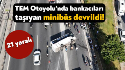 Fatih Sultan Mehmet Köprüsü çıkışında meydana gelen ve içerisinde banka