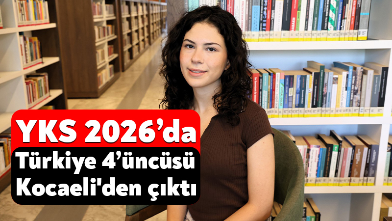 Derince Millet Bahçesi Kütüphanesi’nde disiplinli bir çalışma programı oluşturan Zeynep