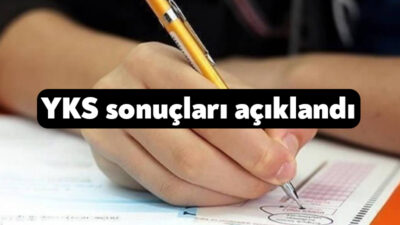 YKS sonuçları açıklandı Ölçme, Seçme ve Yerleştirme Merkezi (ÖSYM), düzenlediği Yükseköğretim Kurumları Sınavı