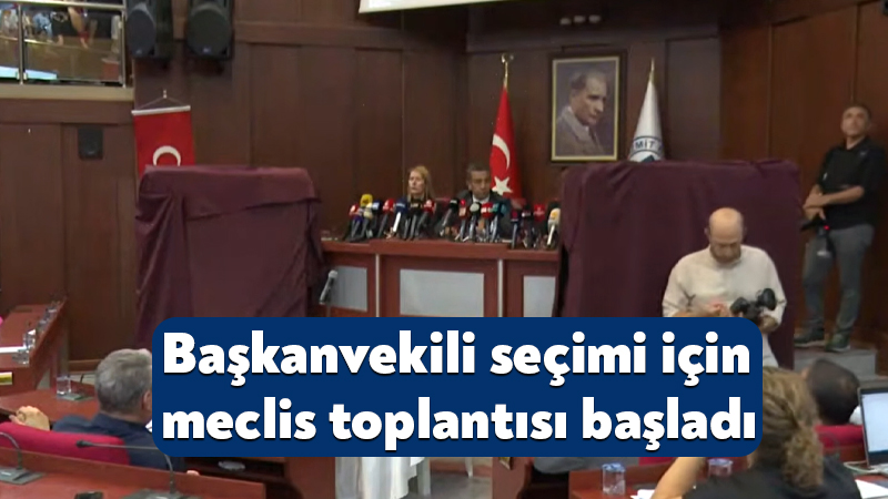 İzmit Belediyesi’nde başkanvekili seçimi için meclis toplantısı başladı İzmit Belediyesi’nde Fatma Kaplan Hürriyet’in tutuklanmasından sonra bugün Belsa Plaza’daki
