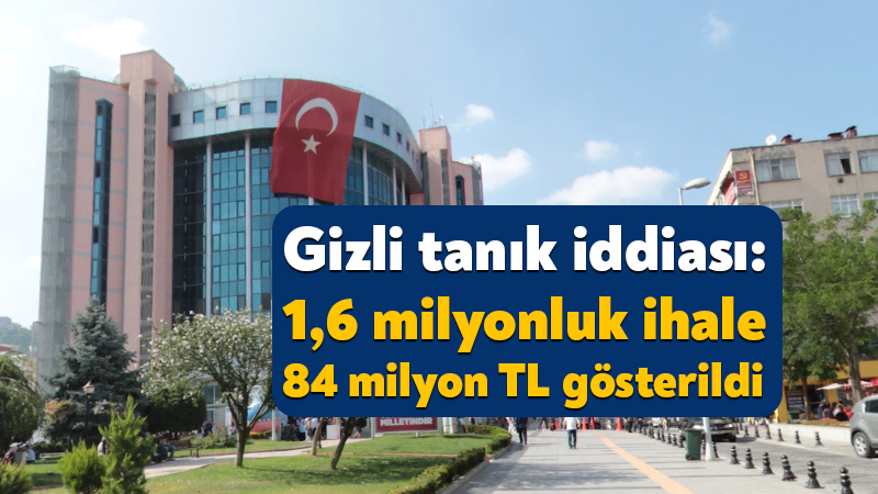 İzmit Belediyesi gizli tanık iddiası: 1,6 milyonluk ihale 84 milyon TL gösterildi İstanbul merkezli 5 ilde İstanbul Cumhuriyet Başsavcılığı'nca İzmit Belediyesi'ne yönelik