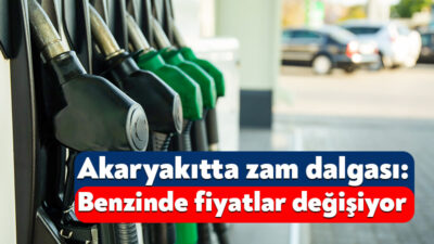 Akaryakıt fiyatlarındaki zam dalgası devam ediyor. Benzine dün gelen 1,06