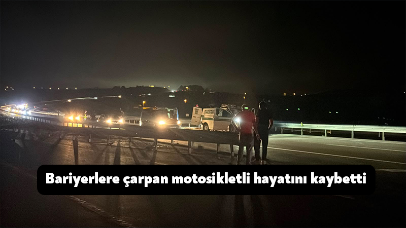 Bariyerlere çarpan motosikletli hayatını kaybetti Kocaeli'nin İzmit ilçesinde kontrolden çıkarak bariyerlere çarpan motosikletin sürücüsü hayatını