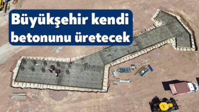Kocaeli Büyükşehir Belediyesi, asfalt üretiminin ardından beton üretiminde de kendi