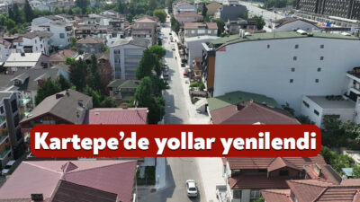 Kocaeli Büyükşehir Belediyesi, Kartepe’de İSU’nun altyapı çalışmalarını tamamladığı bölgelerde bozulan