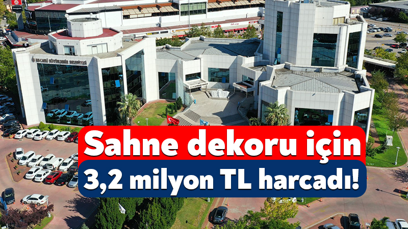 Kocaeli Büyükşehir Belediyesi, sahne dekoru için temmuz ayında ihaleye çıktı.