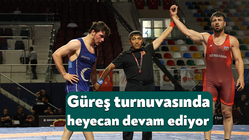 Büyükşehir’in düzenlediği güreş turnuvasında heyecan devam ediyor Kocaeli Büyükşehir Belediyesi'nin ev sahipliğinde düzenlenen Hasan Gemici-Gazanfer Bilge Uluslararası