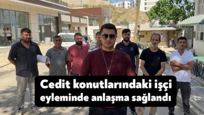 Cedit Mahallesi Kentsel Dönüşüm Projesi’nde yüklenici firmada çalışan işçilerin işten