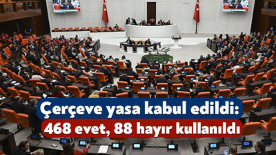 TBMM Genel Kurulu’nda görüşülen “çerçeve yasa” kabul edilerek yasalaştı. Kanun