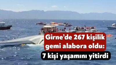 Girne-Taşucu seferi yapan bir yolcu gemisi alabora oldu. 7 kişinin