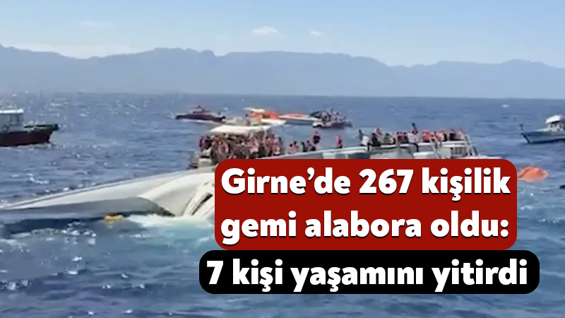 Girne-Taşucu seferi yapan bir yolcu gemisi alabora oldu. 7 kişinin