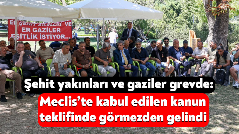Güvenpark’taki açlık grevinin gölgesinde şehit aileleri ve gazileri ilgilendiren kanun teklifi kabul edildi Şehit aileleri ve gazileri ilgilendiren düzenleme TBMM’de kabul edildi. Güvenpark’taki
