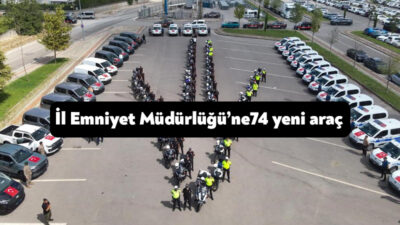 Kocaeli İl Emniyet Müdürlüğünün hizmetlerinde kullanılmak üzere sağlanan 74 yeni