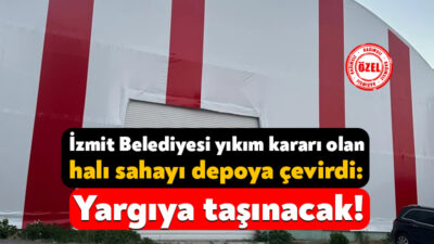 İzmit’in Şirintepe Mahallesi’nde daha önce yargı kararıyla işletilmesi durdurulan halı
