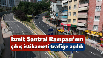 Kocaeli Büyükşehir Belediyesi tarafından İzmit Gazanfer Bilge Bulvarı’nda (Santral Rampası)