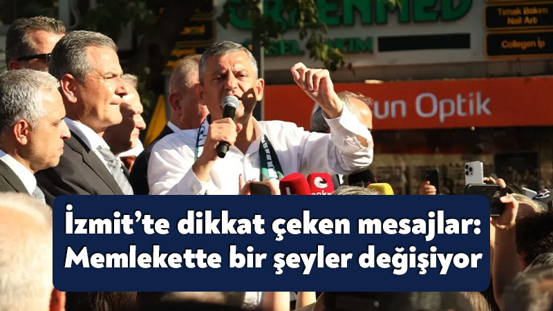 Yeni Parti Genel Başkanı Özgür Özel, Kocaeli programı kapsamında İzmit’te
