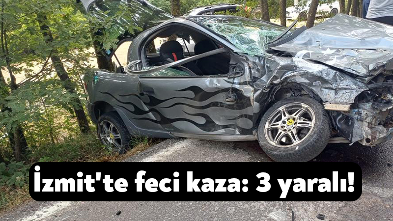 İzmit’te feci kaza: 3 yaralı! Kocaeli'nin İzmit ilçesinde iki otomobilin çarpışması sonucu meydana gelen kazada