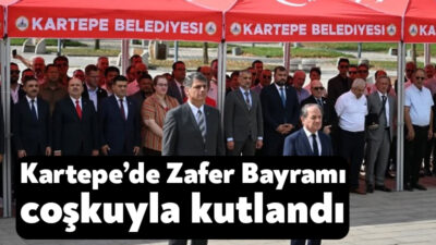 30 Ağustos Zafer Bayramı’nın 104. yıl dönümü Kartepe’de düzenlenen resmi