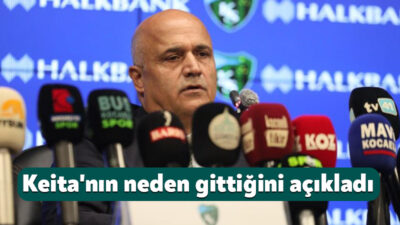 Kocaelispor Kulübü Başkanı Recep Durul, Habib Ali Keita'nın takımdan izinsiz