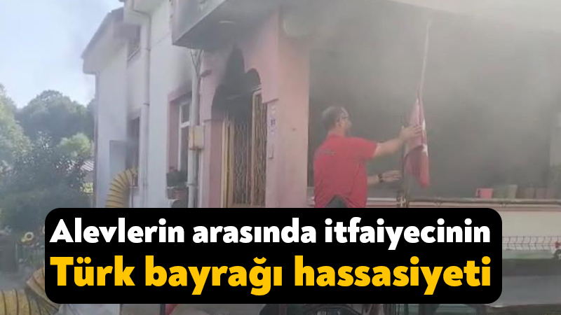 Kocaeli'nin Kartepe ilçesinde yatak odasında başlayan yangından ev sahipleri yara