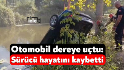Kocaeli'de dereye uçan otomobili fark eden vatandaşların ihbarı üzerine ekipler