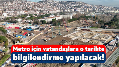 Ulaştırma ve Altyapı Bakanlığı tarafından yapılan Kocaeli metrosu için kamuoyuna