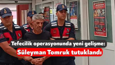 Kocaeli merkezli yürütülen tefecilik soruşturmasında Yalova’da yakalanarak Kocaeli’ye getirilen Süleyman