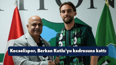 Kocaelispor, 28 yaşındaki orta saha oyuncusu Berkan Kutlu ile 1+1