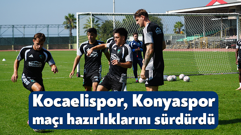 Kocaelispor, Konyaspor maçı hazırlıklarını sürdürdü Trendyol Süper Lig ekibi Kocaelispor, cumartesi günü deplasmanda oynayacağı Konyaspor