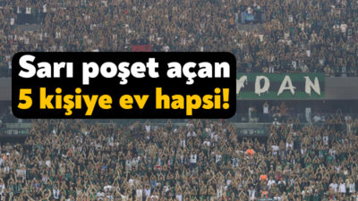 Kocaeli Cumhuriyet Başsavcılığı tarafından, Kocaelispor-Amed SF maçında tribünlerde sarı poşet