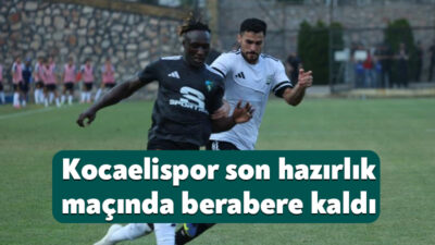 Kocaelispor sezon öncesinde son hazırlık maçını Mısır Premier Lig ekiplerinden