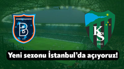 Trendyol Süper Lig’in 1.haftasında Kocaelispor, İstanbul’da Başakşehir’e konuk olacak. Başakşehir