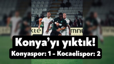 Türkiye Trentyol Süper Lig’i 3. hafta maçında Konyaspor sahasında Kocaelispor'u