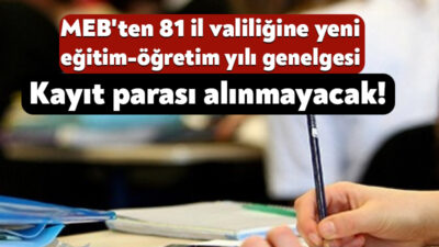Milli Eğitim Bakanlığı tarafından 81 ile 2026-2027 eğitim-öğretim yılına ilişkin