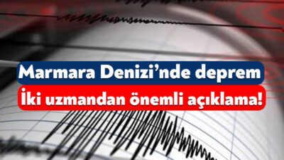 Marmara Denizi’nde deprem meydana geldi. Kandilli Rasathanesi depremin büyüklüğü hakkında