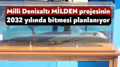 Milli Denizaltı MİLDEN'in ilk bloku, TEKNOFEST Mavi Vatan'da sergilendi. Denizaltı