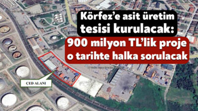 Modül Enerji Yatırım Şirketi, Körfez’in Kabakoz mevkiinde asit geri kazanım