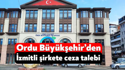 Ordu Büyükşehir Belediyesi’nin mayıs ayında çıktığı ihale kapsamında İzmit’te faaliyet