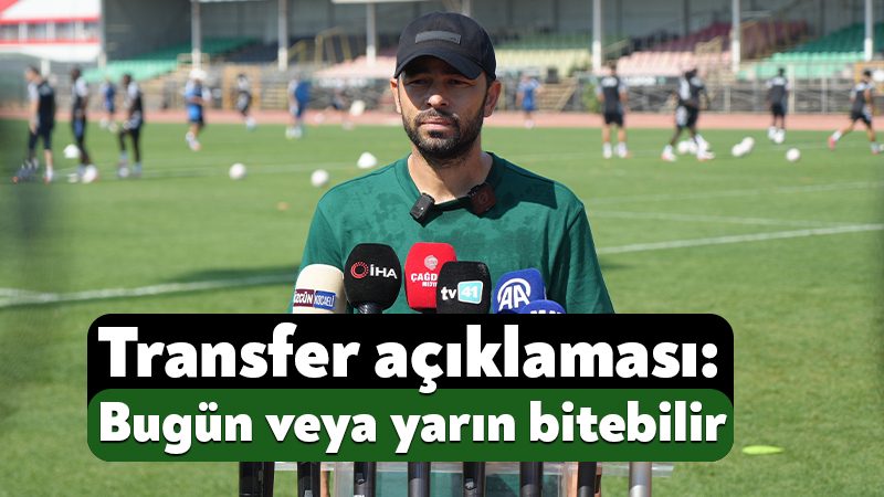 Selçuk İnan’dan transfer açıklaması: Bugün veya yarın bitebilir Konyaspor maçı hazırlıklarını sürdüren Kocaelispor'da basın mensuplarıyla bir araya gelen