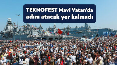 TEKNOFEST Mavi Vatan'ın üçüncü gününde Gölcük Tersanesi Komutanlığı ziyaretçi akınına
