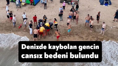 Kocaeli'nin Kandıra ilçesinde dün girdiği denizde kaybolan 26 yaşındaki gencin