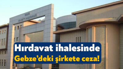 Gebze Belediyesi’nin haziran ayında muhtelif malzeme alımı için çıktığı ihale