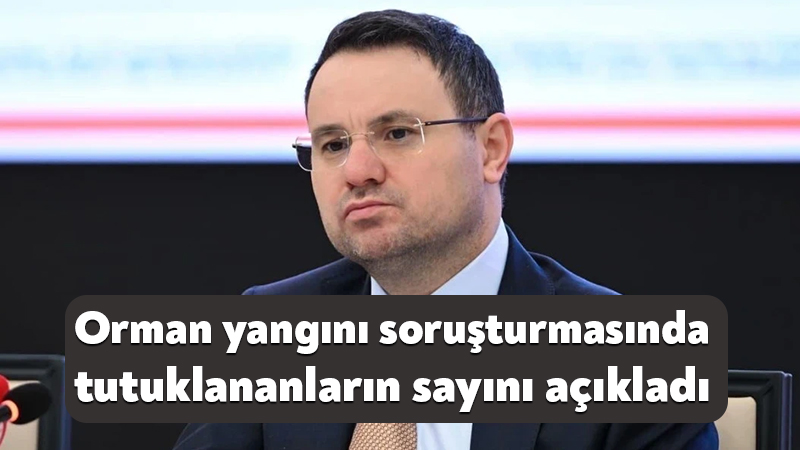 Akın Gürlek, Kocaeli’deki orman yangını soruşturmasında tutuklananların sayını açıkladı Adalet Bakanı Akın Gürlek, Kocaeli'de de yaşanan orman yangınlarına ilişkin
