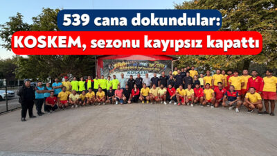 Kocaeli sahillerinde yaz boyunca gözünü denizden ayırmayan KOSKEM ekipleri, 539