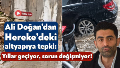 Körfez Yukarı Hereke Mahallesi’nde yağışların ardından bazı cadde ve sokaklarda