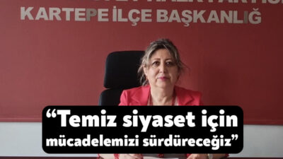 CHP Kartepe İlçe Başkanı Duygu Ergene, partinin 103.kuruluş yıldönümü nedeniyle