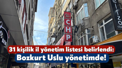 CHP Kocaeli’nin 31 kişilik il yönetim listesi belirlendi: Bozkurt Uslu yönetimde! CHP’de YENİ Parti’nin kurulmasının ardından boşalan İl Başkanlığı’na getirilen Selman