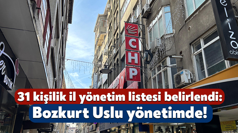 CHP Kocaeli’nin 31 kişilik il yönetim listesi belirlendi: Bozkurt Uslu yönetimde! CHP’de YENİ Parti’nin kurulmasının ardından boşalan İl Başkanlığı’na getirilen Selman