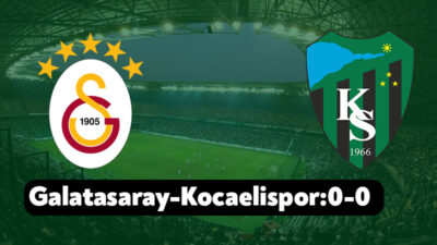 Trendyol Süper Lig’in 5.haftasında Kocaelispor Galatasaray’a konuk oluyor. Mücadelenin canlı